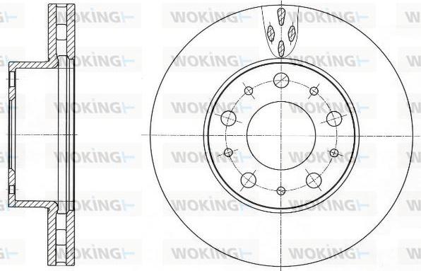 Woking D61015.10 - Kočioni disk www.molydon.hr