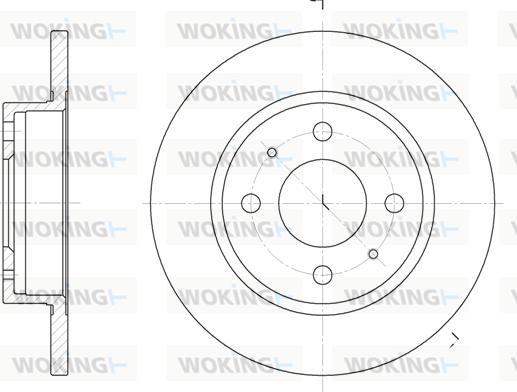 Woking D6101.00 - Kočioni disk www.molydon.hr