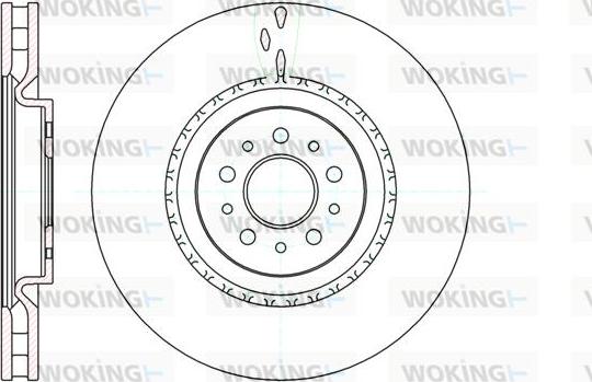 Woking D61010.10 - Kočioni disk www.molydon.hr