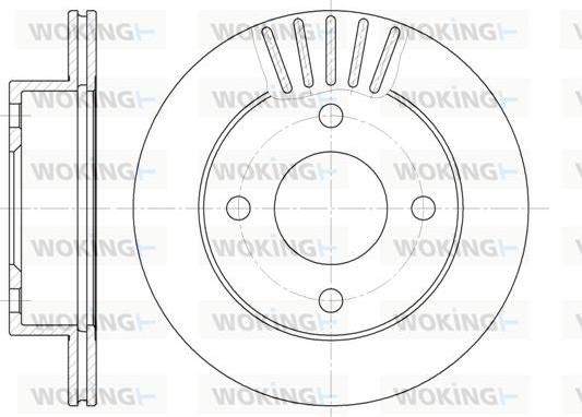 Woking D61085.10 - Kočioni disk www.molydon.hr