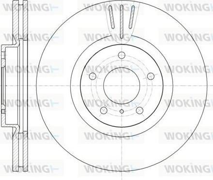 Woking D61086.10 - Kočioni disk www.molydon.hr