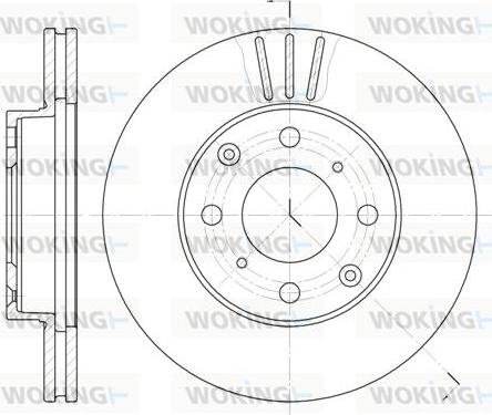 Woking D6108.10 - Kočioni disk www.molydon.hr