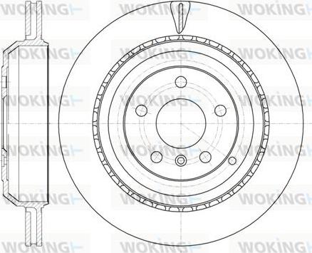 Woking D61031.10 - Kočioni disk www.molydon.hr