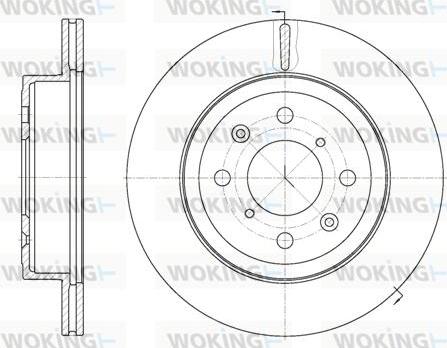 Woking D61038.10 - Kočioni disk www.molydon.hr