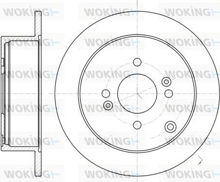 Woking D61024.00 - Kočioni disk www.molydon.hr