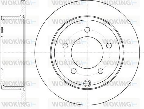 Woking D61025.00 - Kočioni disk www.molydon.hr