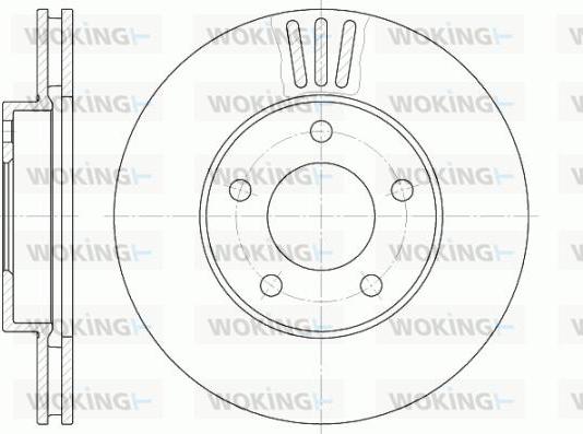 Woking D61020.10 - Kočioni disk www.molydon.hr