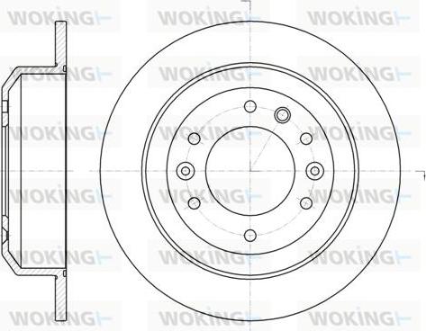 Woking D61027.00 - Kočioni disk www.molydon.hr