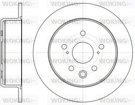 Woking D61075.00 - Kočioni disk www.molydon.hr