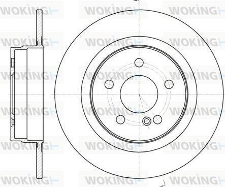 Woking D61070.00 - Kočioni disk www.molydon.hr