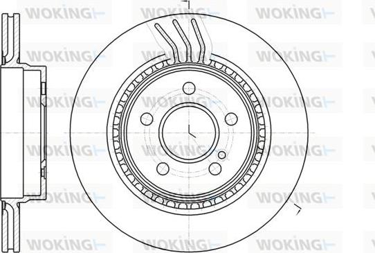 Woking D61071.10 - Kočioni disk www.molydon.hr