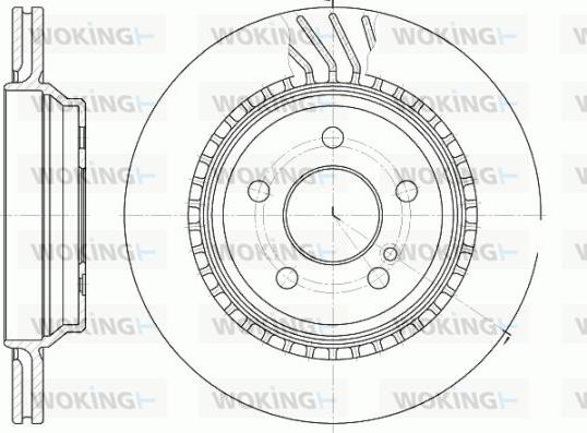 Woking D61072.10 - Kočioni disk www.molydon.hr