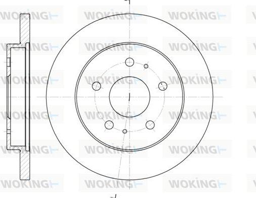 Woking D61143.00 - Kočioni disk www.molydon.hr