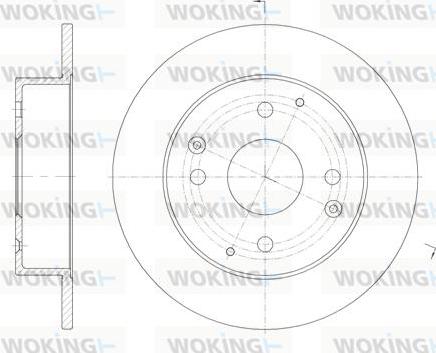 Woking D61156.00 - Kočioni disk www.molydon.hr