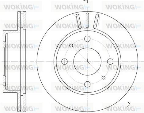 Woking D61150.10 - Kočioni disk www.molydon.hr