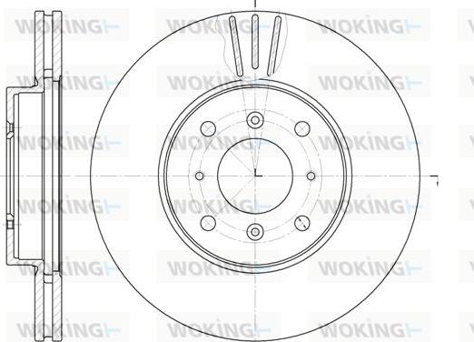 Woking D61153.10 - Kočioni disk www.molydon.hr