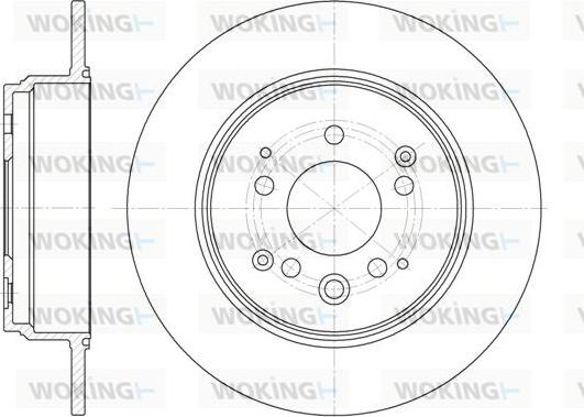 Woking D61157.00 - Kočioni disk www.molydon.hr