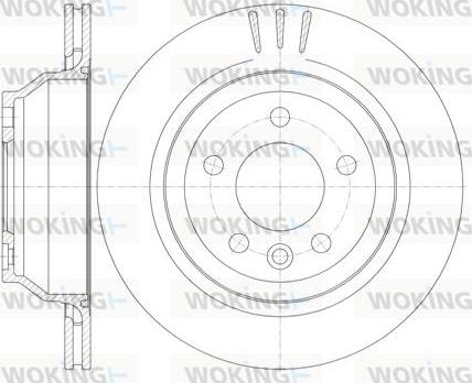 Woking D61160.10 - Kočioni disk www.molydon.hr