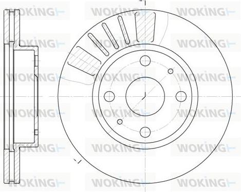 Woking D6116.10 - Kočioni disk www.molydon.hr