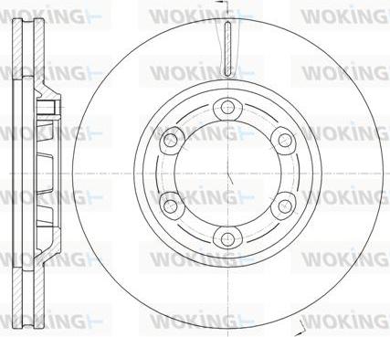 Woking D61163.10 - Kočioni disk www.molydon.hr