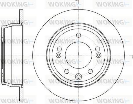 Woking D61105.00 - Kočioni disk www.molydon.hr