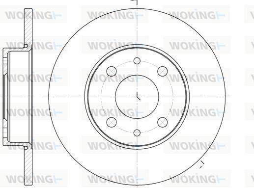 Woking D6110.01 - Kočioni disk www.molydon.hr