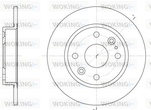 Woking D61119.00 - Kočioni disk www.molydon.hr