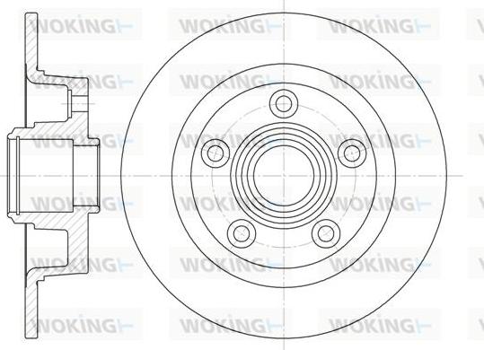 Woking D61114.00 - Kočioni disk www.molydon.hr