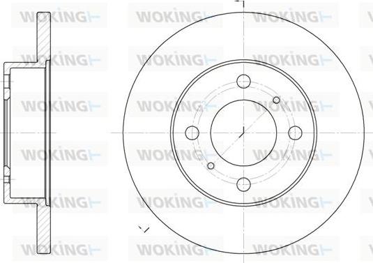 Woking D61117.00 - Kočioni disk www.molydon.hr