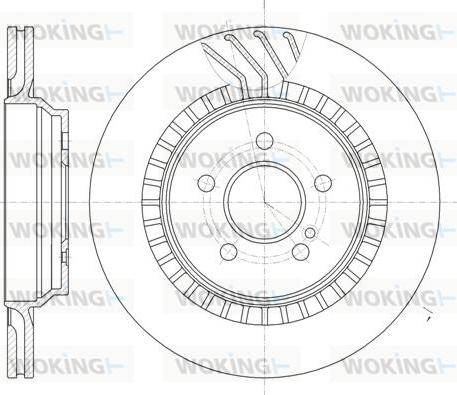 Woking D61187.10 - Kočioni disk www.molydon.hr