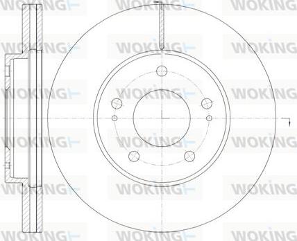 Woking D61130.10 - Kočioni disk www.molydon.hr