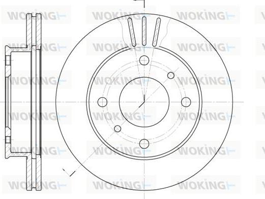 Woking D6113.10 - Kočioni disk www.molydon.hr