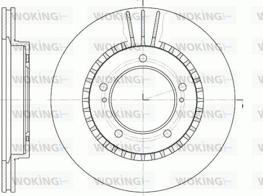 Woking D61125.10 - Kočioni disk www.molydon.hr