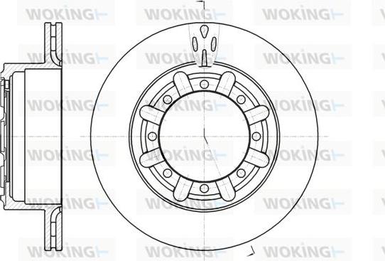 Woking D61170.10 - Kočioni disk www.molydon.hr