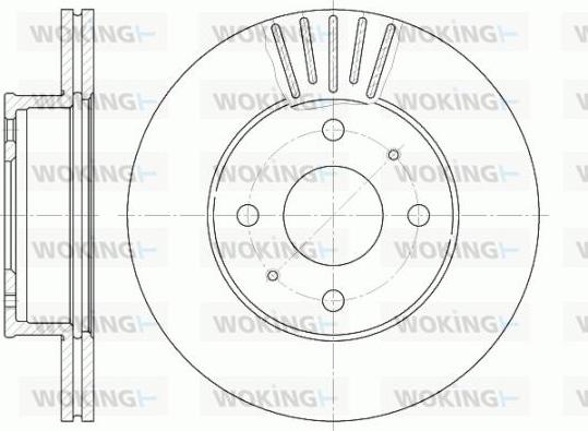 Woking D61178.10 - Kočioni disk www.molydon.hr