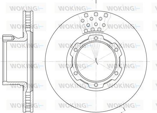 Woking D61177.10 - Kočioni disk www.molydon.hr