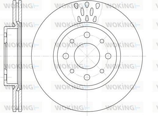 Woking D6189.10 - Kočioni disk www.molydon.hr