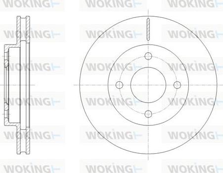 Woking D61849.10 - Kočioni disk www.molydon.hr