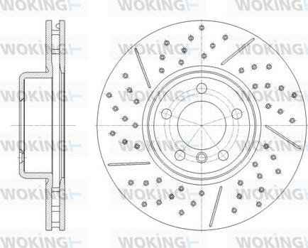 Woking D61843.10 - Kočioni disk www.molydon.hr