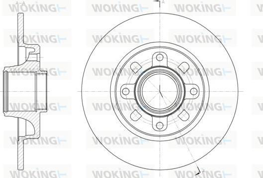 Woking D61865.00 - Kočioni disk www.molydon.hr