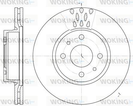 Woking D6186.10 - Kočioni disk www.molydon.hr