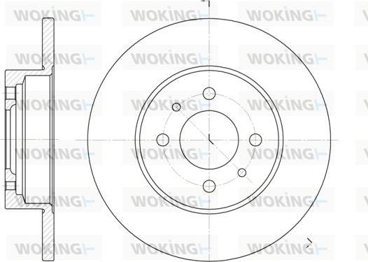 Woking D6180.00 - Kočioni disk www.molydon.hr