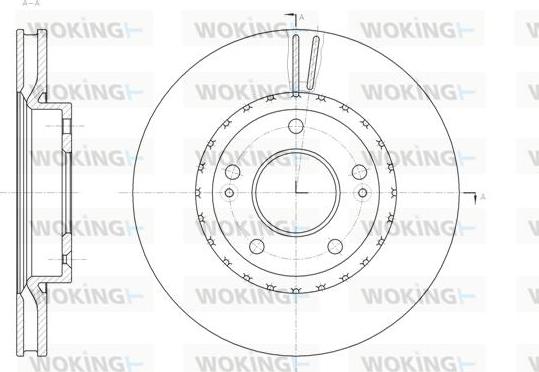 Woking D61801.10 - Kočioni disk www.molydon.hr