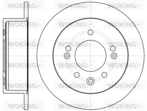 Woking D61802.00 - Kočioni disk www.molydon.hr