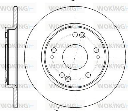 Woking D61816.00 - Kočioni disk www.molydon.hr