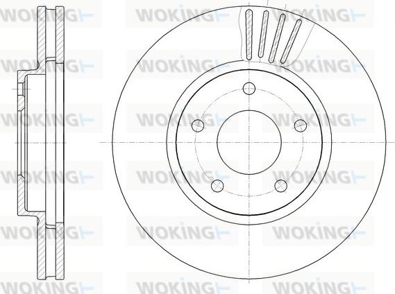 Woking D61881.10 - Kočioni disk www.molydon.hr