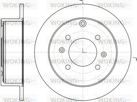 Woking D61883.00 - Kočioni disk www.molydon.hr