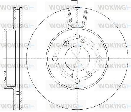 Woking D61835.10 - Kočioni disk www.molydon.hr