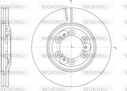 Woking D61837.10 - Kočioni disk www.molydon.hr