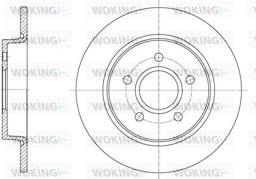 Woking D61873.00 - Kočioni disk www.molydon.hr